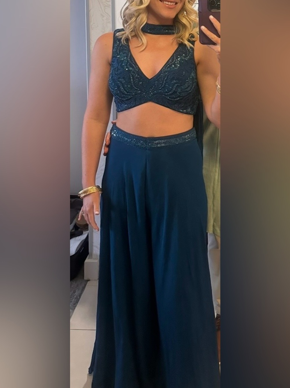 Blue/Teal Lehenga